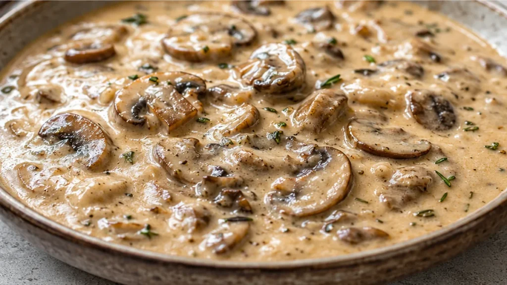 Creamy Vegan Mushroom Gravy - Vegan mushroom gravy: craft this savory, umami-rich gravy in under 20 minutes. Perfect over warm biscuits, a comforting plant-base