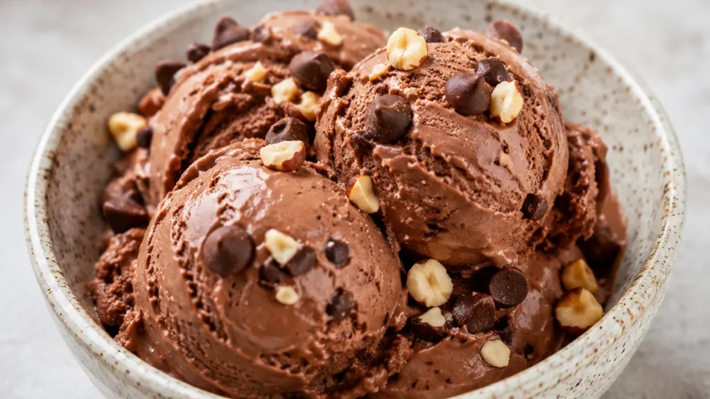 Vegan Nutella Ice Cream – So Creamy! Vegan Nutella ice cream: whip up this irresistibly creamy and rich frozen treat. Made with real hazelnuts and coconut milk,