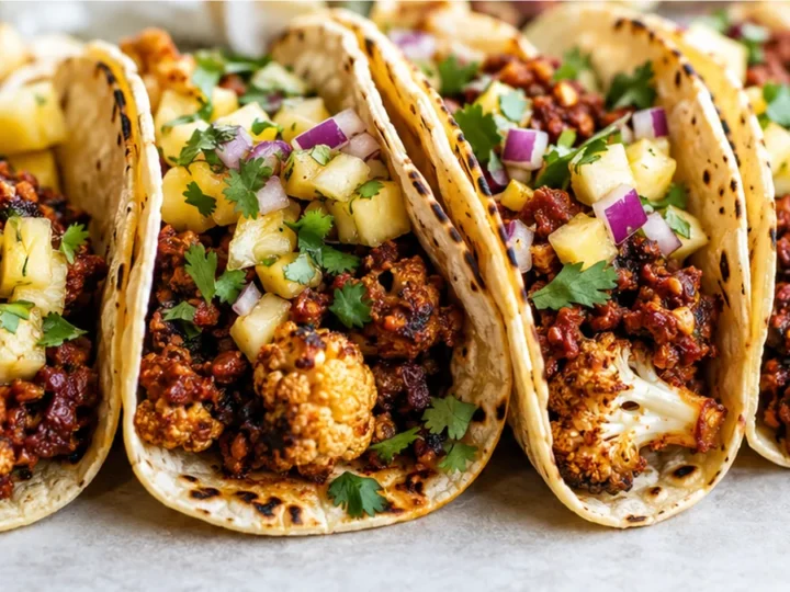 Walnut Chorizo Tacos with Pineapple Salsa