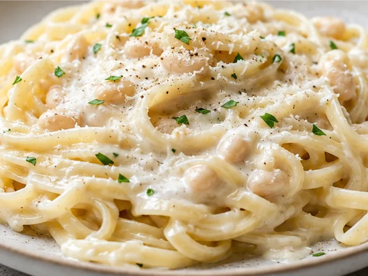 Creamy White Bean Alfredo Pasta