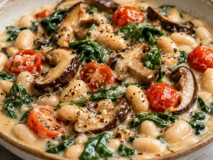 Creamy White Bean & Shiitake Bowl
