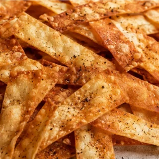 Crispy Air Fryer Wonton Strips - Wonton strips: Master perfectly crispy, golden air fryer wonton strips in minutes. An amazing crunchy topping for salads, soups