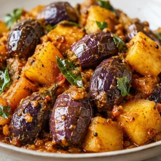 25-Minute Eggplant Potato Curry - Eggplant Potato Curry: cook this comforting Aloo Baingan in your Instant Pot. Master a flavorful, quick Indian-inspired dinner