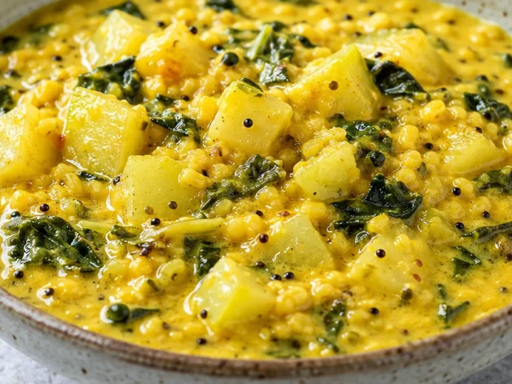 Creamy Kohlrabi Mung Dal Curry
