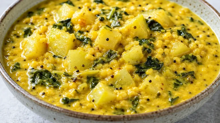 Creamy Kohlrabi Mung Dal Curry