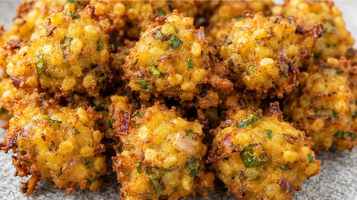 Crispy Moong Dal Pakodas Snack! Moong Dal Pakodas: cook these crispy, golden lentil fritters in your air fryer. A healthy, flavorful Indian snack ready in minut