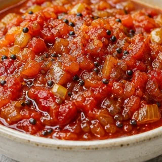 Mom's Secret Tomato Chutney Recipe - Tomato chutney: cook up this flavorful, easy Indian side dish with ripe tomatoes and traditional spices. Perfect with your