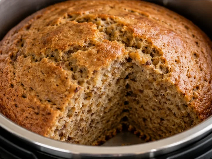 Fluffy Vegan Banana Bread in Instant Pot