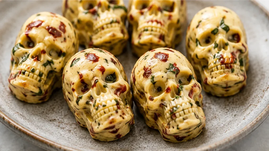 Butter Skulls: Spooktacular Halloween Treat! - vegan butter skulls - Vegan butter skulls: craft these savory, spooky appetizers for your next Halloween party. E