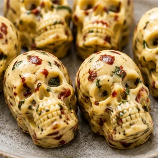 Butter Skulls: Spooktacular Halloween Treat! - vegan butter skulls