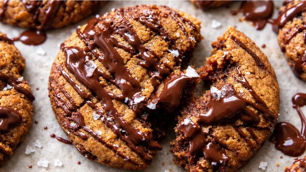 5-Ingredient Chocolate Almond Butter Cookies - 5 ingredient chocolate almond butter