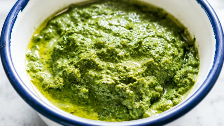 5-Minute Vegan Basil Walnut Pesto