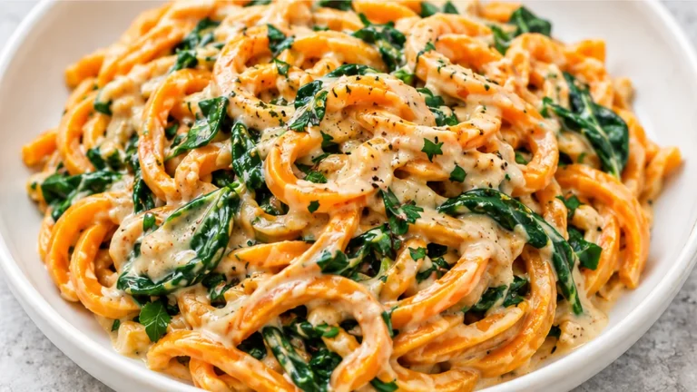 Creamy Sweet Potato Noodles: Comfort Food!