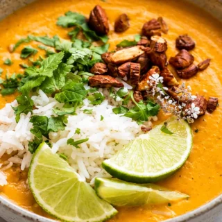 Creamy Thai Carrot Sweet Potato Soup
