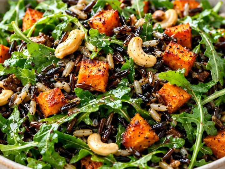 Roasted Sweet Potato & Wild Rice Salad