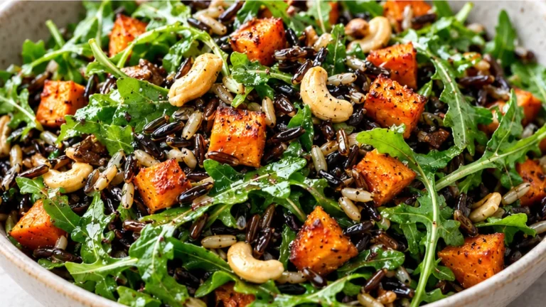 Roasted Sweet Potato & Wild Rice Salad