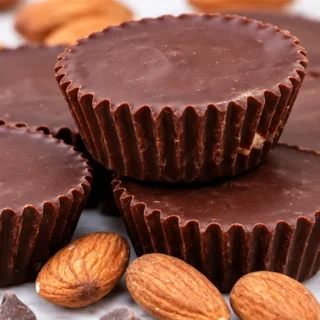 Vegan Chocolate Almond Butter Cups