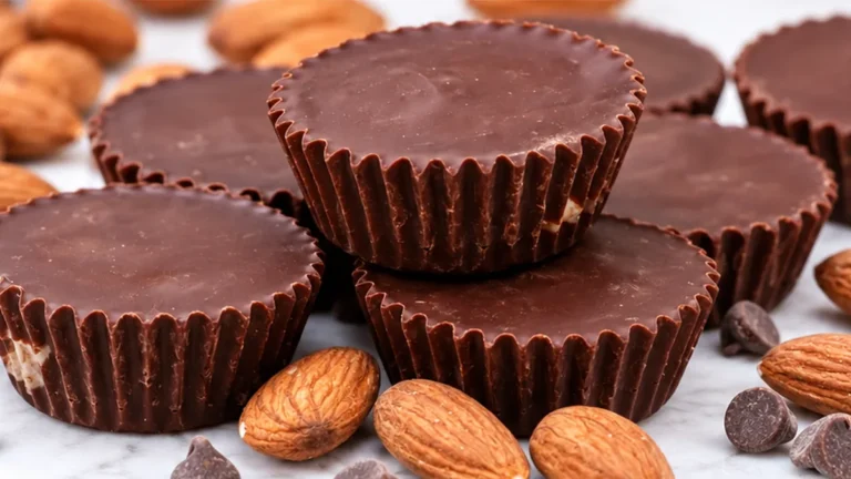 Vegan Chocolate Almond Butter Cups